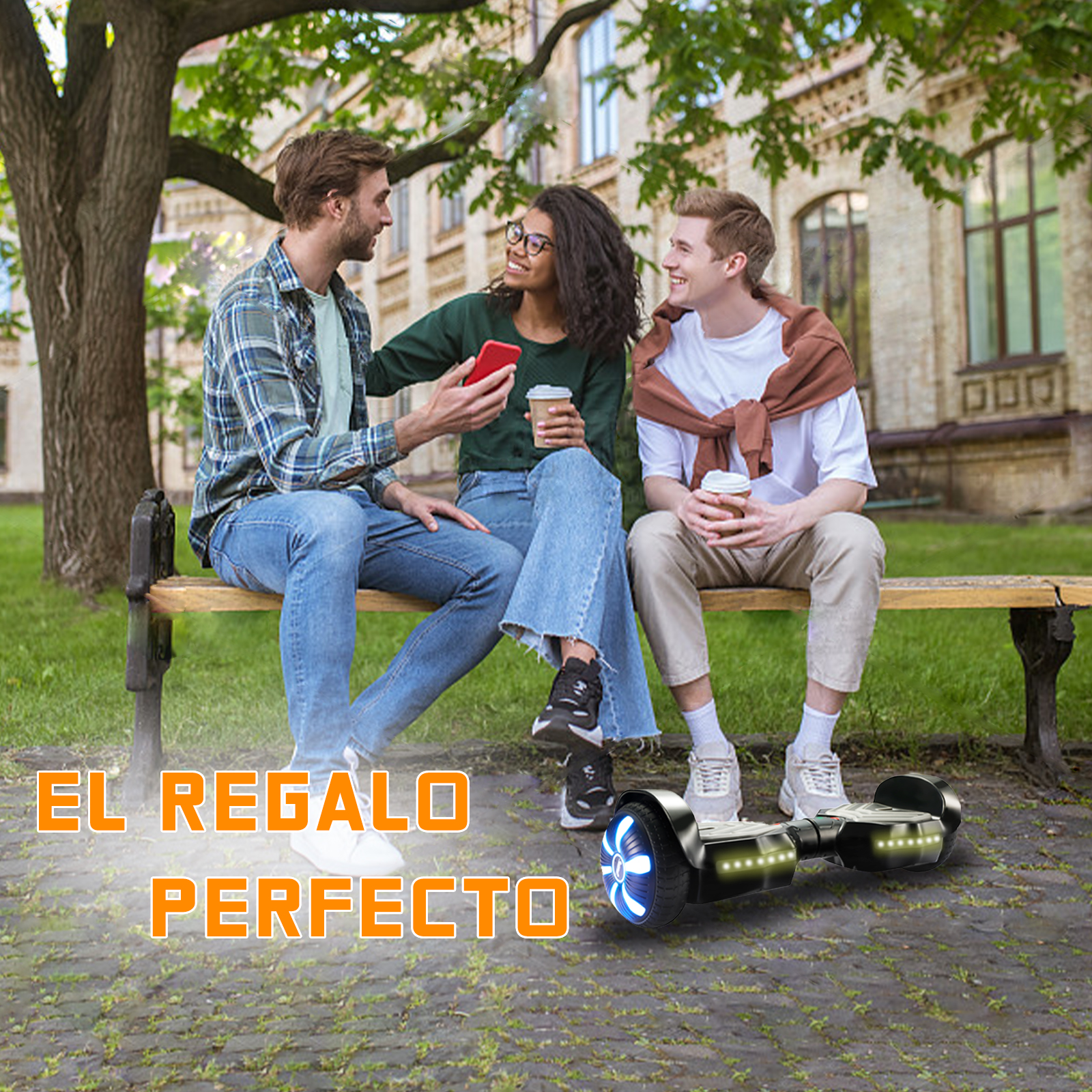 Foto 8 pulgar | Hoverboard Electrico Infantil Honey Whale K1  Negro