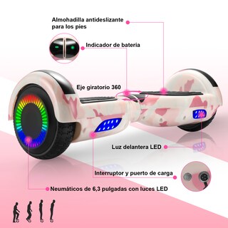 Foto 2 | Hoverboard Eléctrico Infantil Z1 Max Rosa
