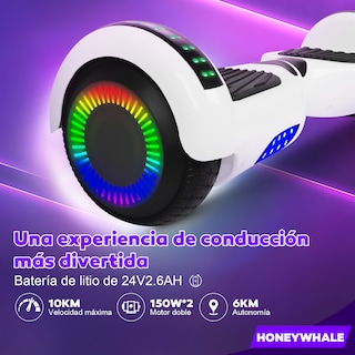 Foto 5 | Hoverboard Eléctrico Infantil Honey Whale Z1 Blanco