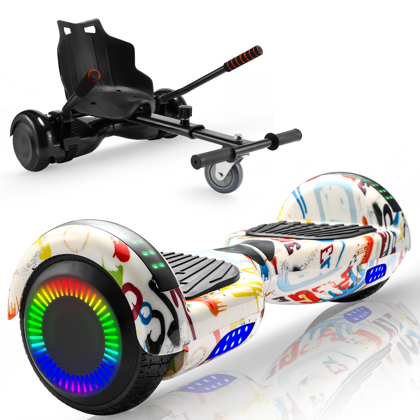 Foto 1 | Hoverboard Eléctrico Infantil Z1 Max Blanco Graffiti