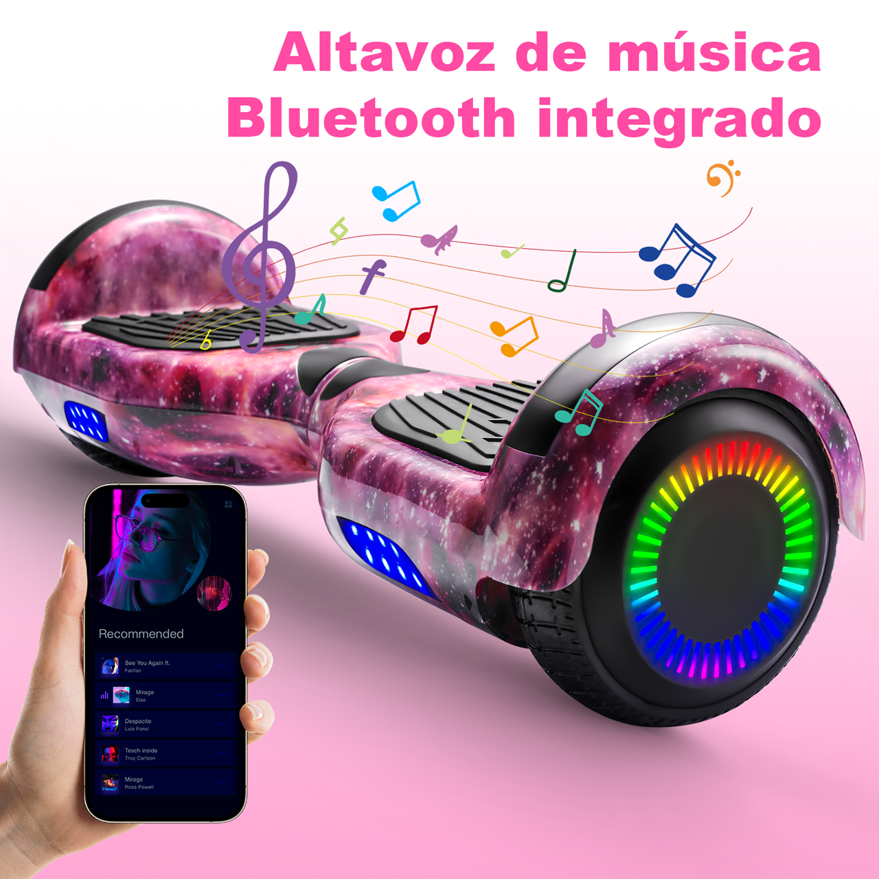 Foto 5 pulgar | Hoverboard Eléctrico Infantil Z1 Max Violeta