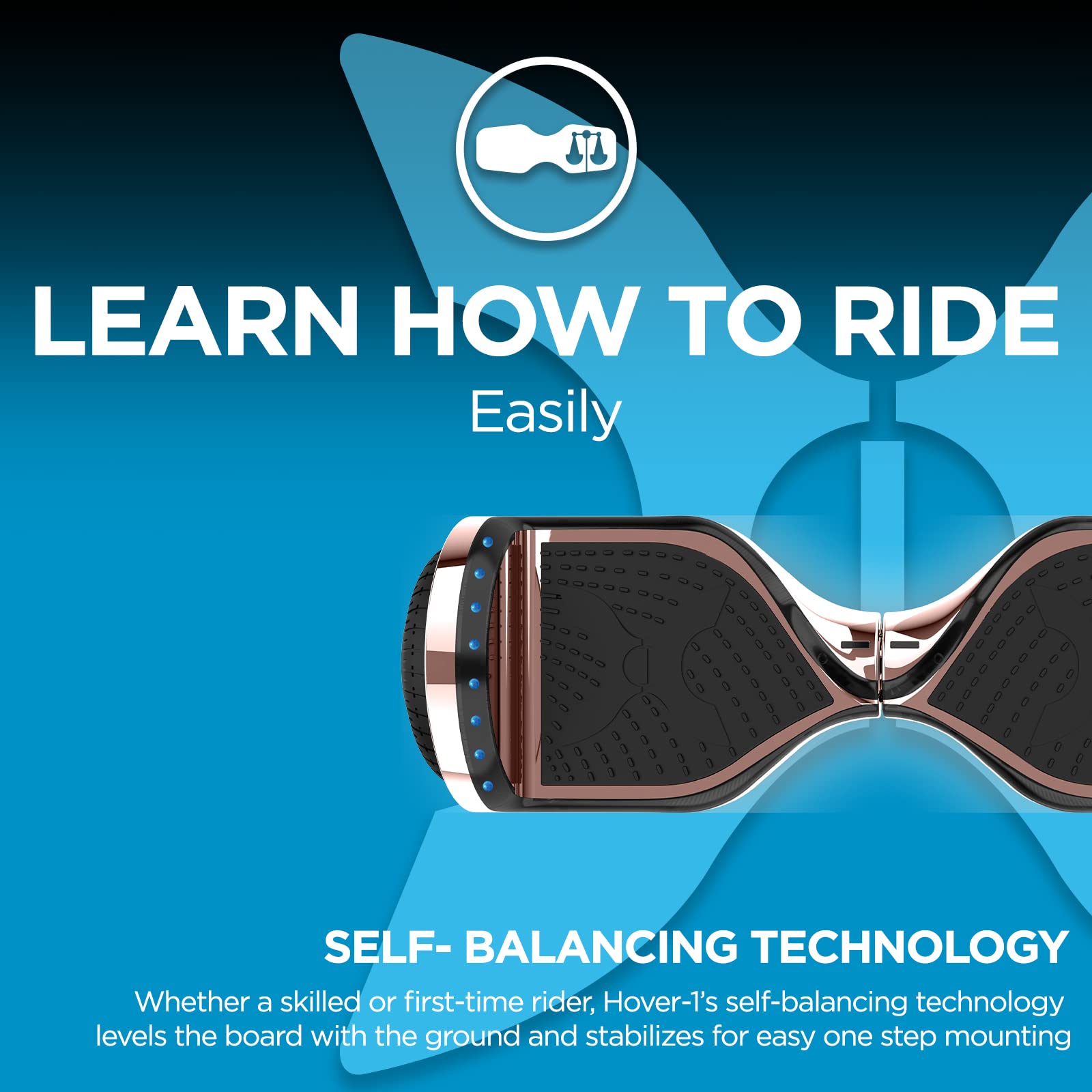 Foto 2 | Hoverboard Hover-1 Eléctrico Cromado Con Autoequilibrio A 6 Mph - Venta Internacional.