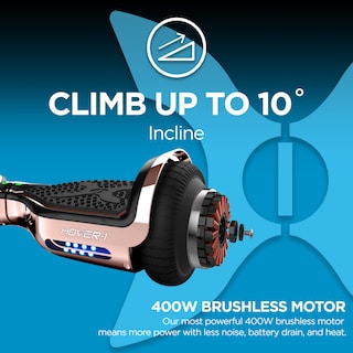 Foto 3 | Hoverboard Hover-1 Eléctrico Cromado Con Autoequilibrio A 6 Mph - Venta Internacional.