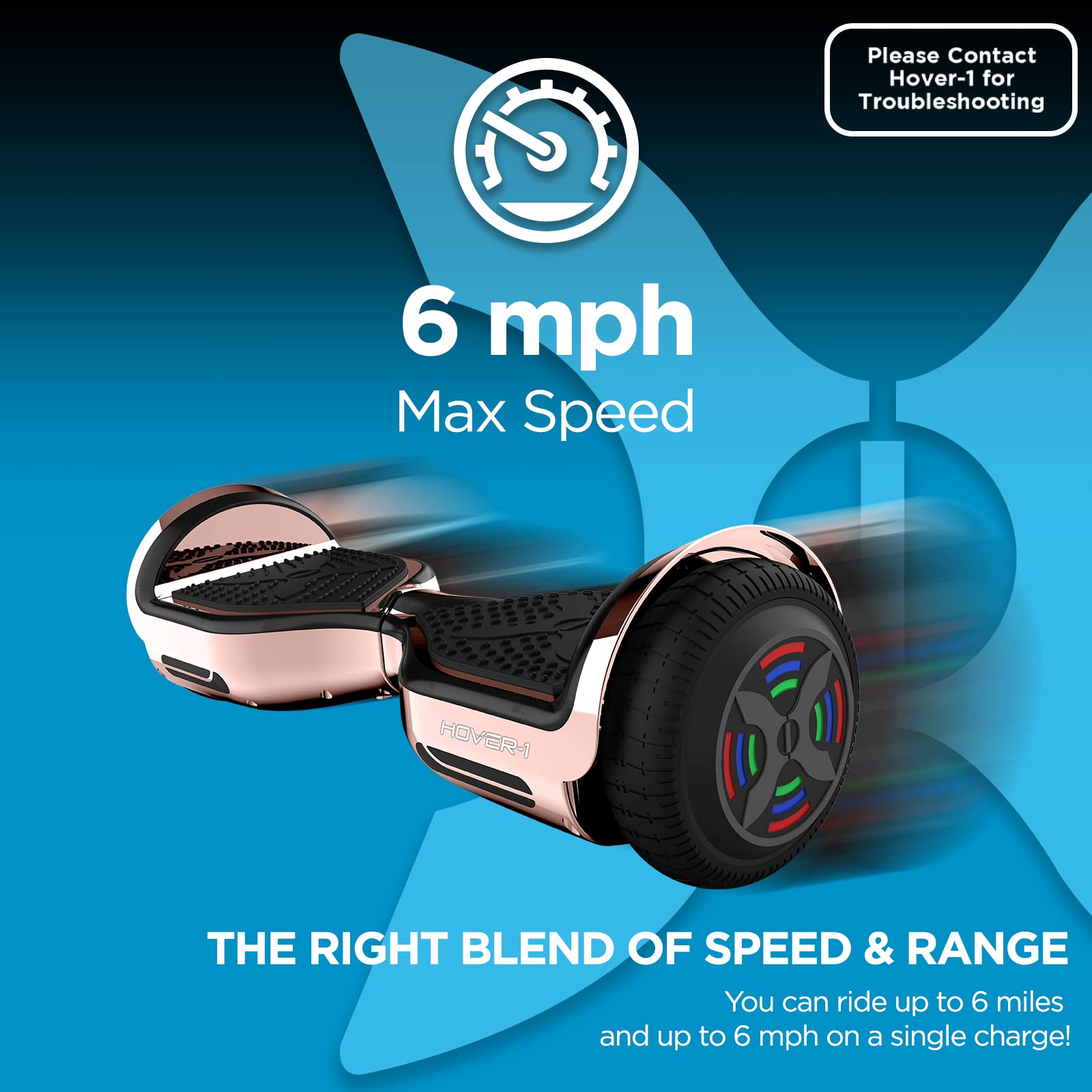 Foto 4 | Hoverboard Hover-1 Eléctrico Cromado Con Autoequilibrio A 6 Mph - Venta Internacional.