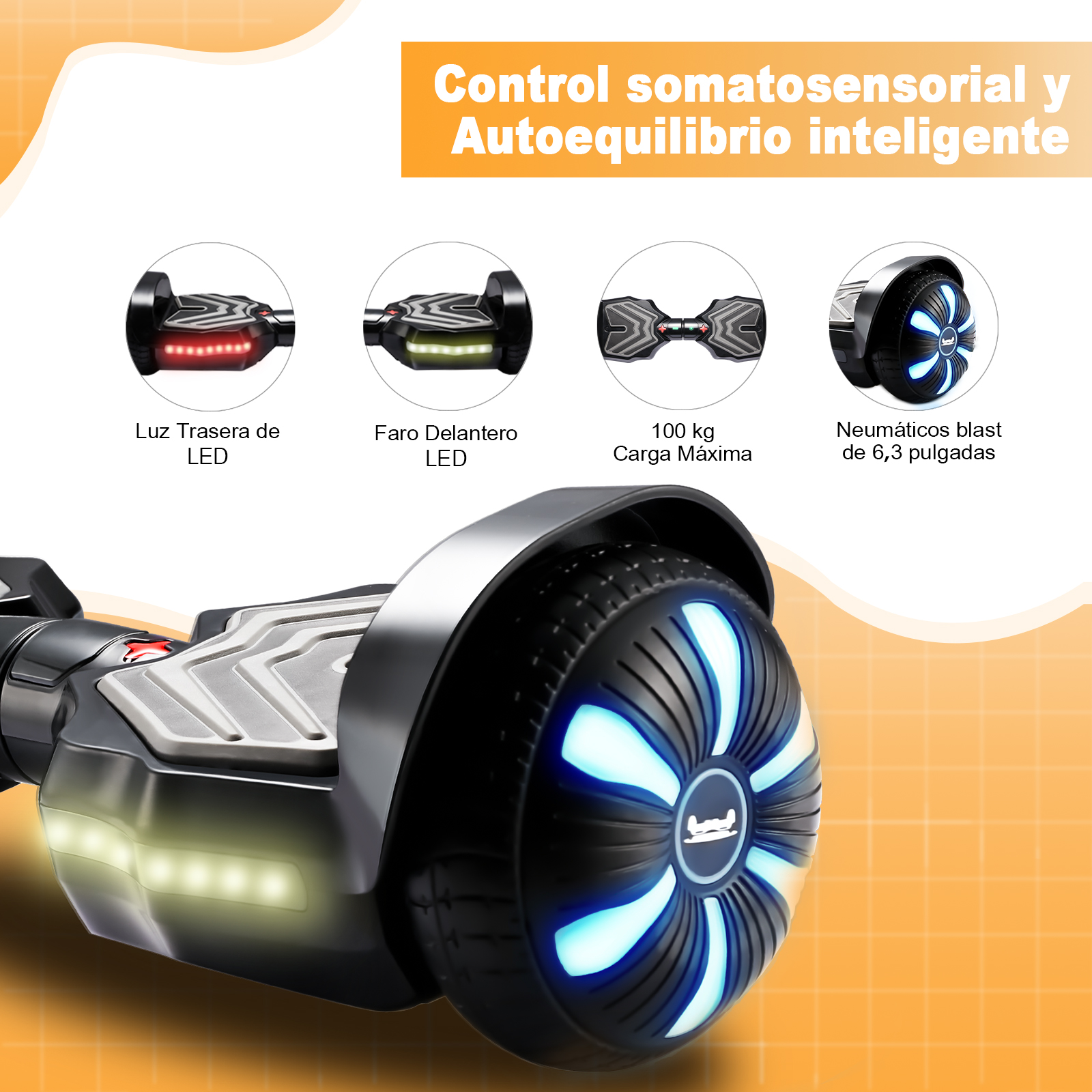 Foto 7 | Patinete Eléctrico Infantil Honey Whale K1-max Negro 10 km/h 6 km Autonomía 150 W