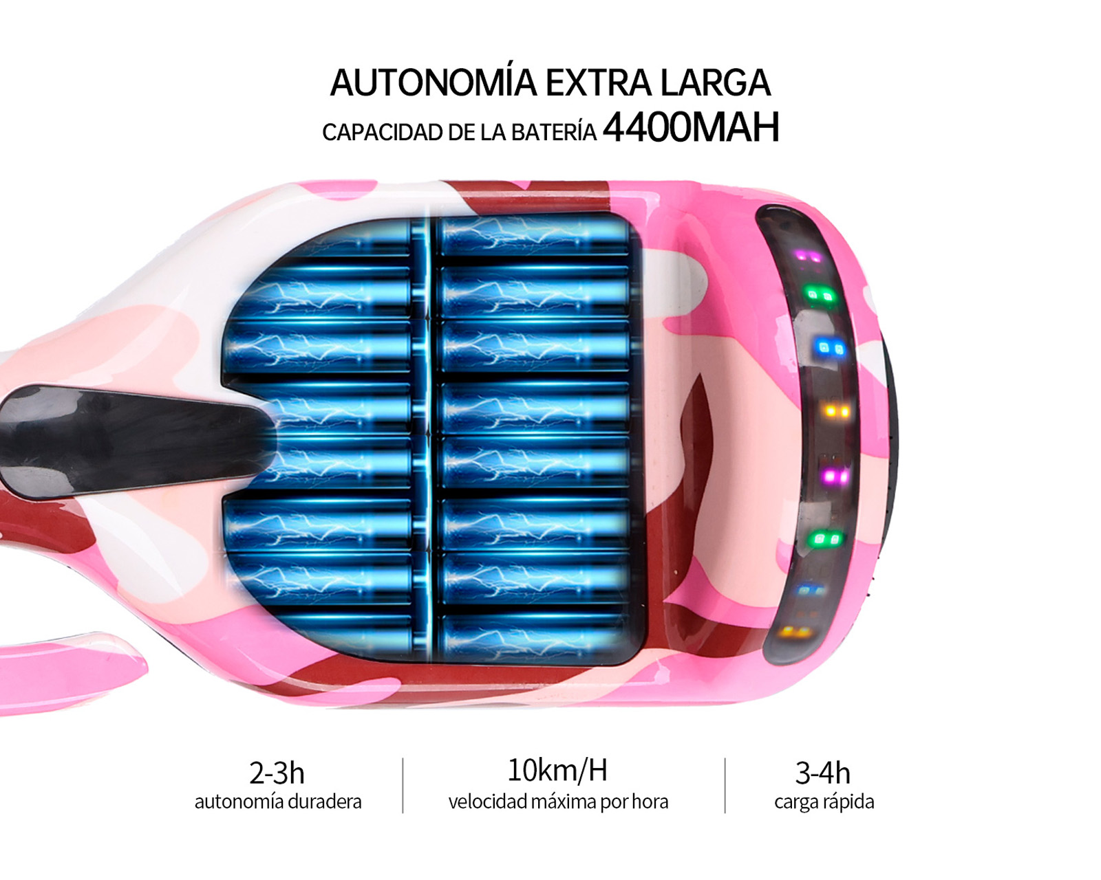 Foto 9 pulgar | Patineta Eléctrica Hoverboard 6.5'' Basitex