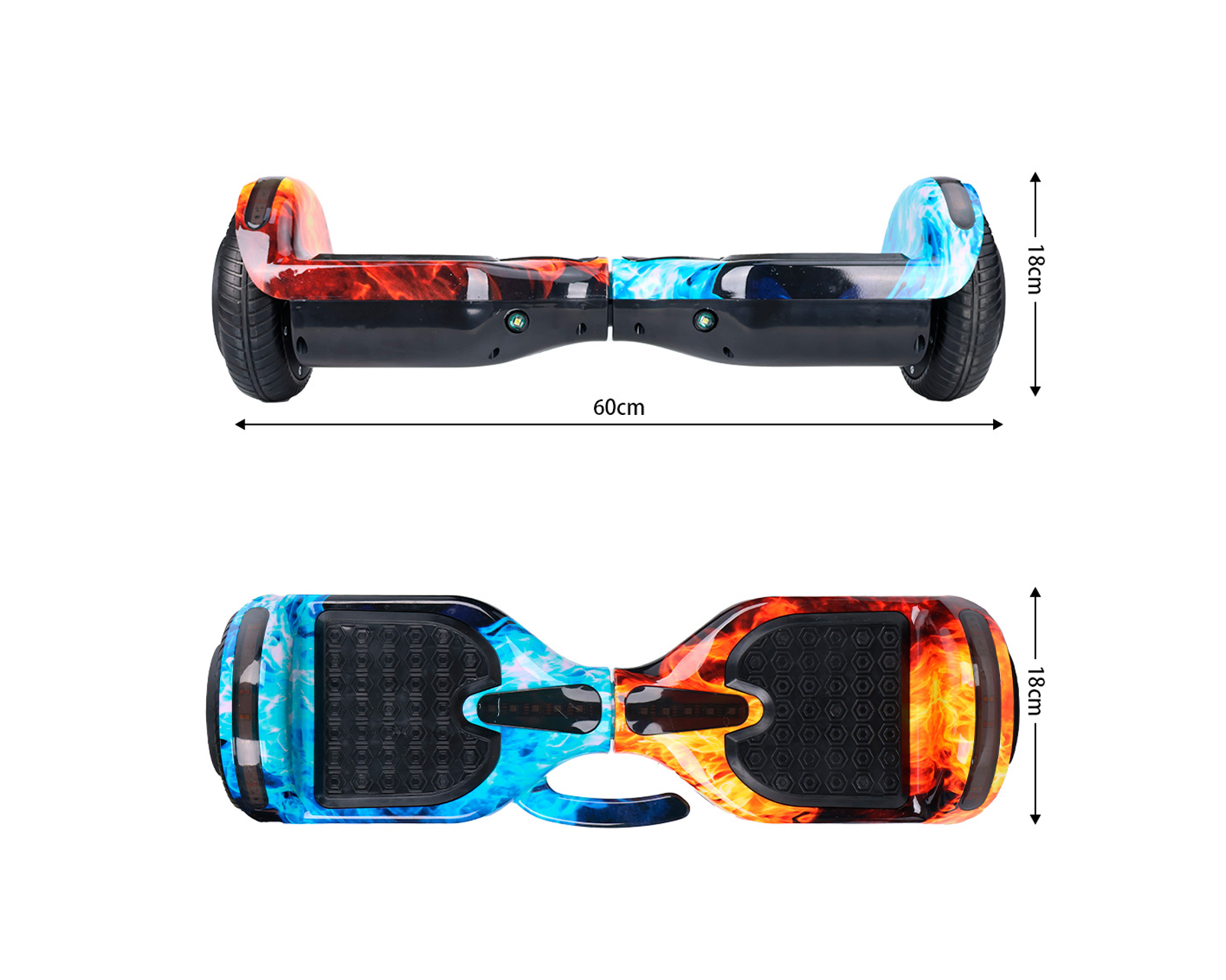 Foto 3 | Patineta Eléctrica Hoverboard 6.5'' Basitex