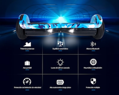 Foto 4 | Patineta Eléctrica Hoverboard 6.5'' Basitex