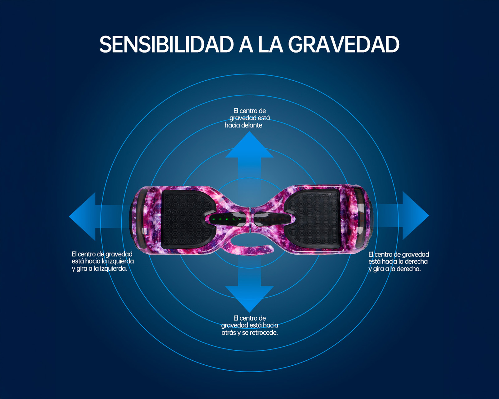Foto 6 pulgar | Patineta Eléctrica Hoverboard 6.5'' Basitex