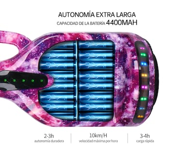 Foto 8 | Patineta Eléctrica Hoverboard 6.5'' Basitex