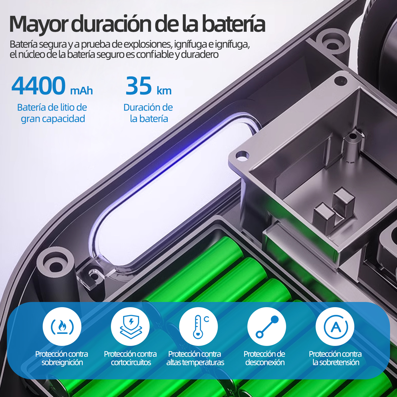 Foto 7 pulgar | Patinete Eléctrico Hoverboard Mirrend T1 Bluetooth 7 Pulgadas