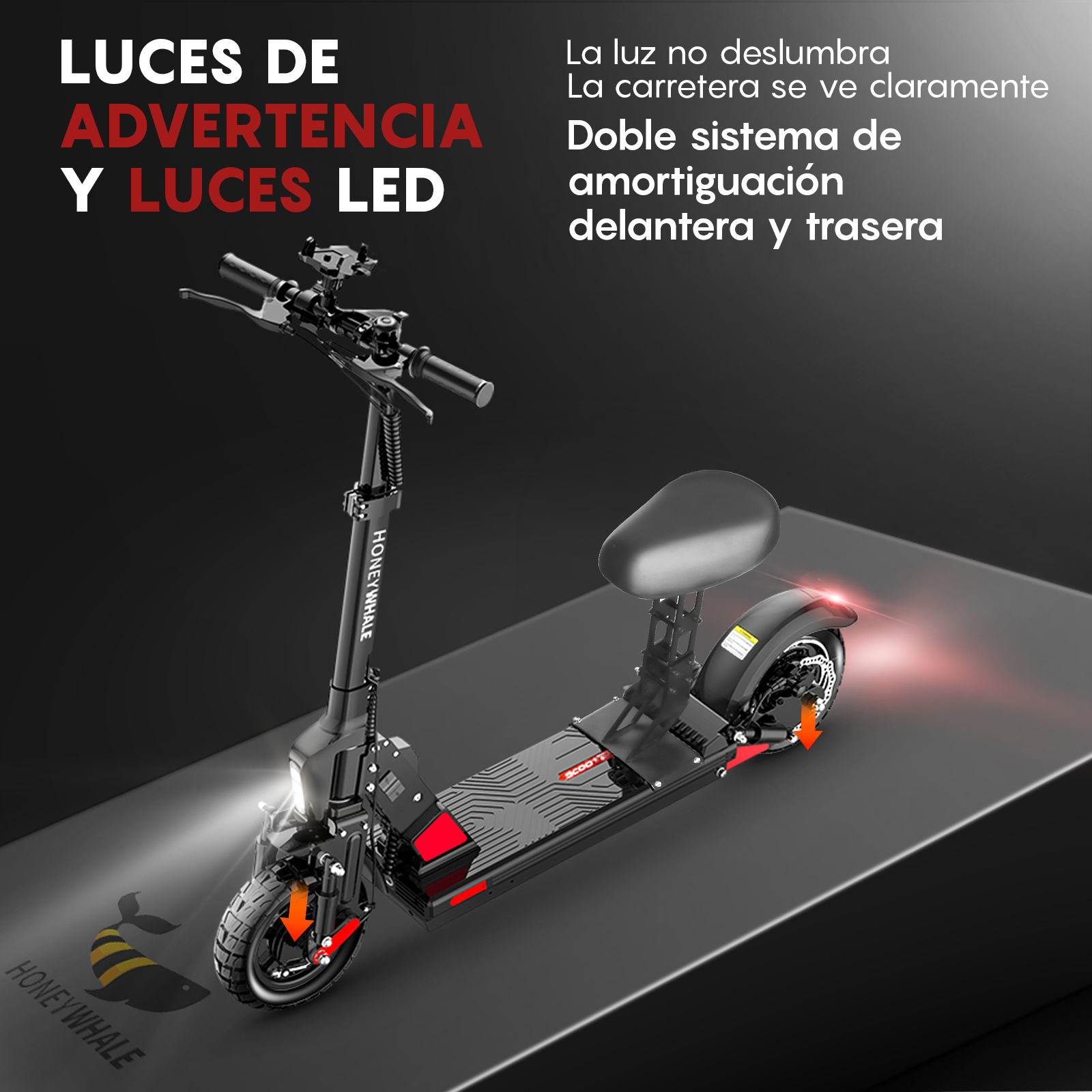 Foto 4 pulgar | Scooter Eléctrico Honey Whale C1 Negro