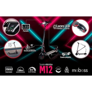Foto 8 | Scooter Eléctrico Moboss M12 color Negro