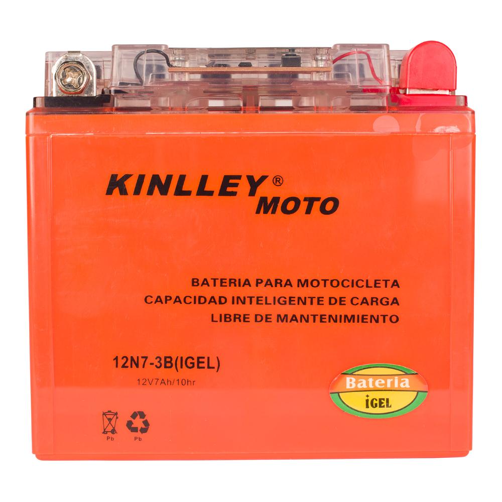 Foto 3 pulgar | Batería de Gel para Moto Kinlley 12N7-3B color Naranja 12v 5.5ah