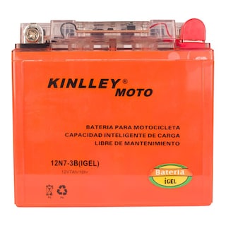 Foto 2 | Batería de Gel para Moto Kinlley 12N7-3B color Naranja 12v 5.5ah