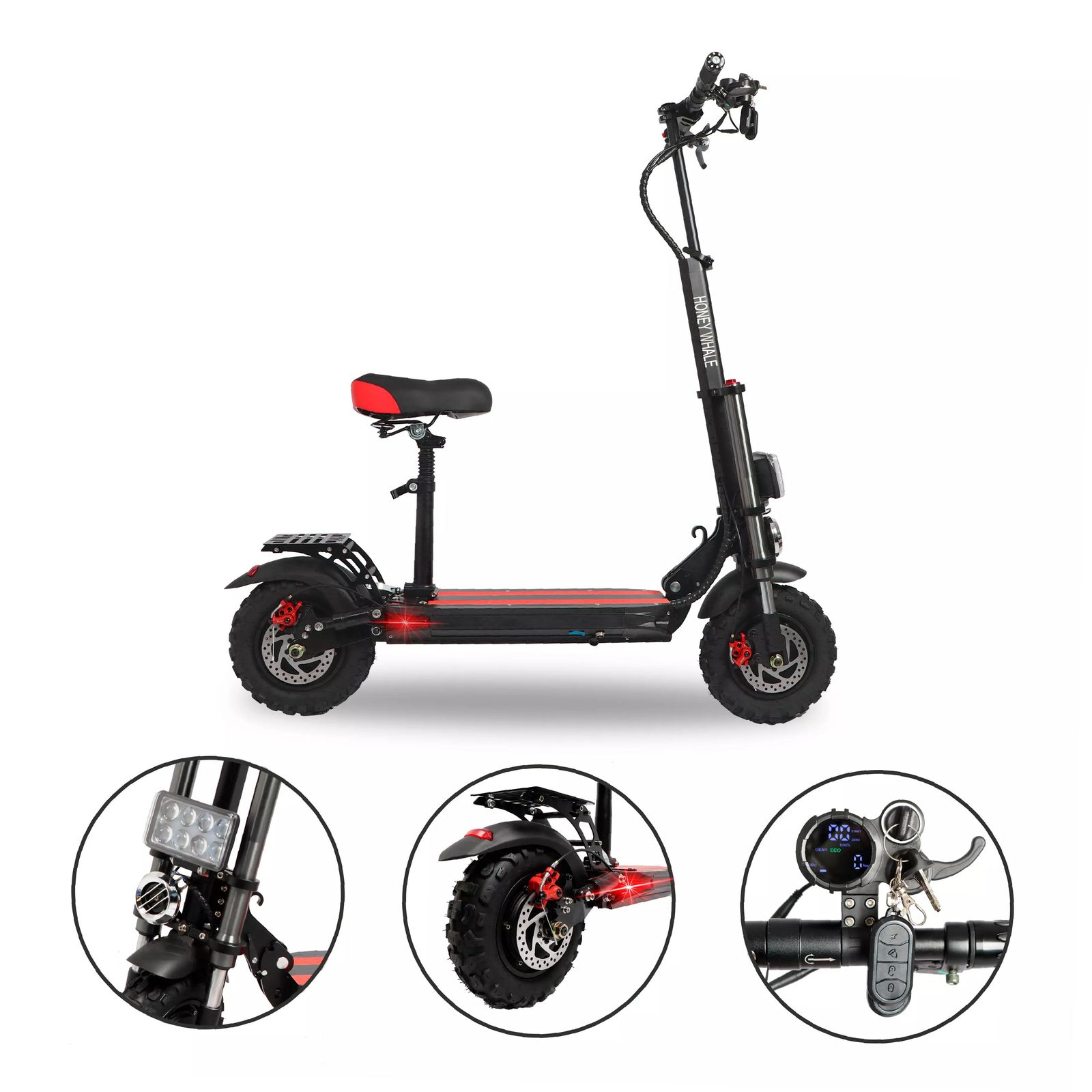 Foto 5 pulgar | Scooter Eléctrico Honey Whale H2 Doble Motor Todo Terreno