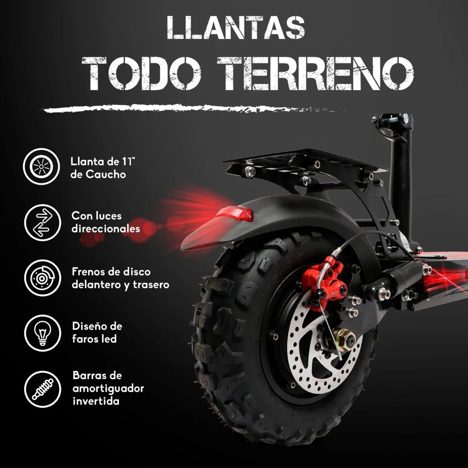 Foto 6 pulgar | Scooter Eléctrico Honey Whale H2 Doble Motor Todo Terreno