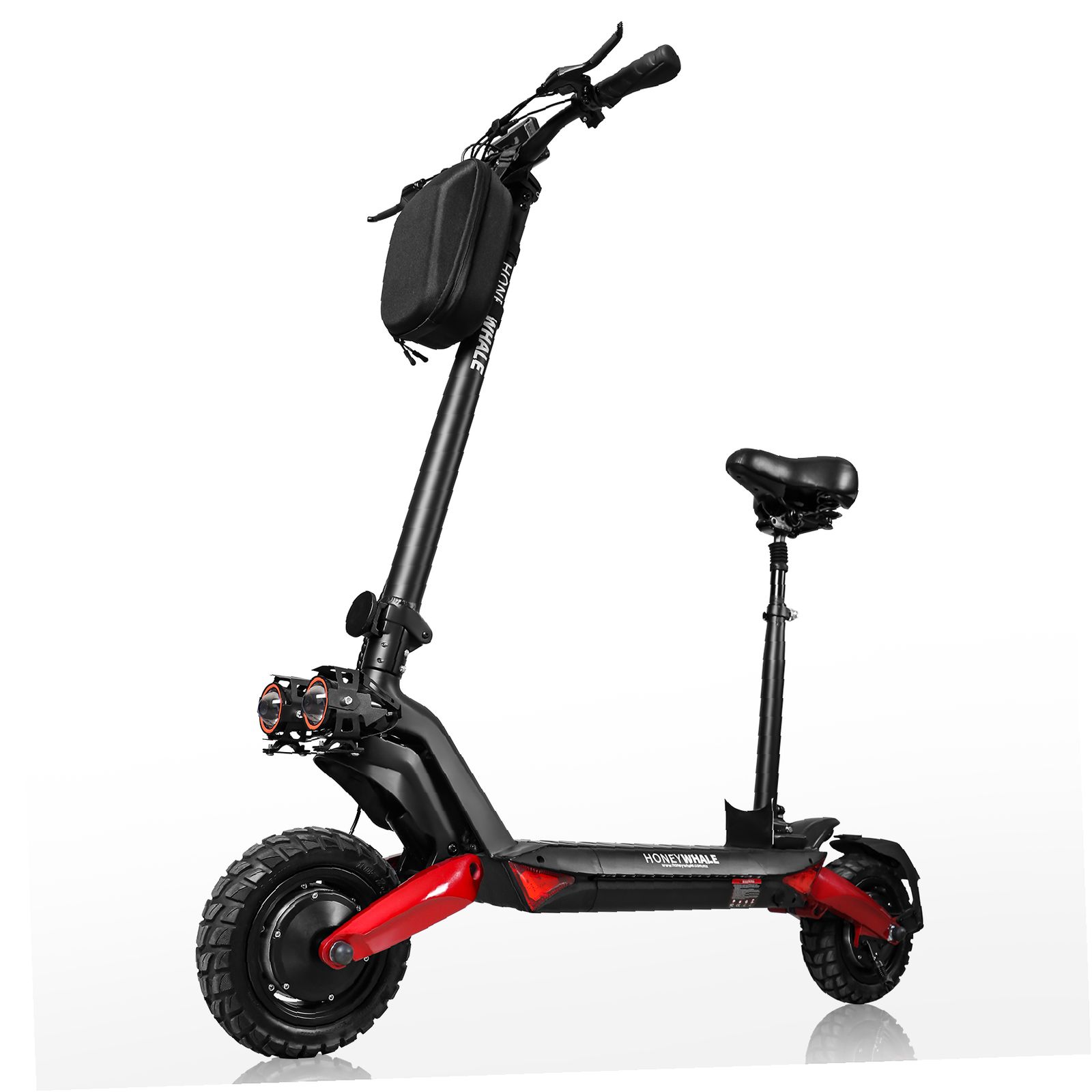 Scooter Eléctrico Plegable Honey Whale T8 color Negro