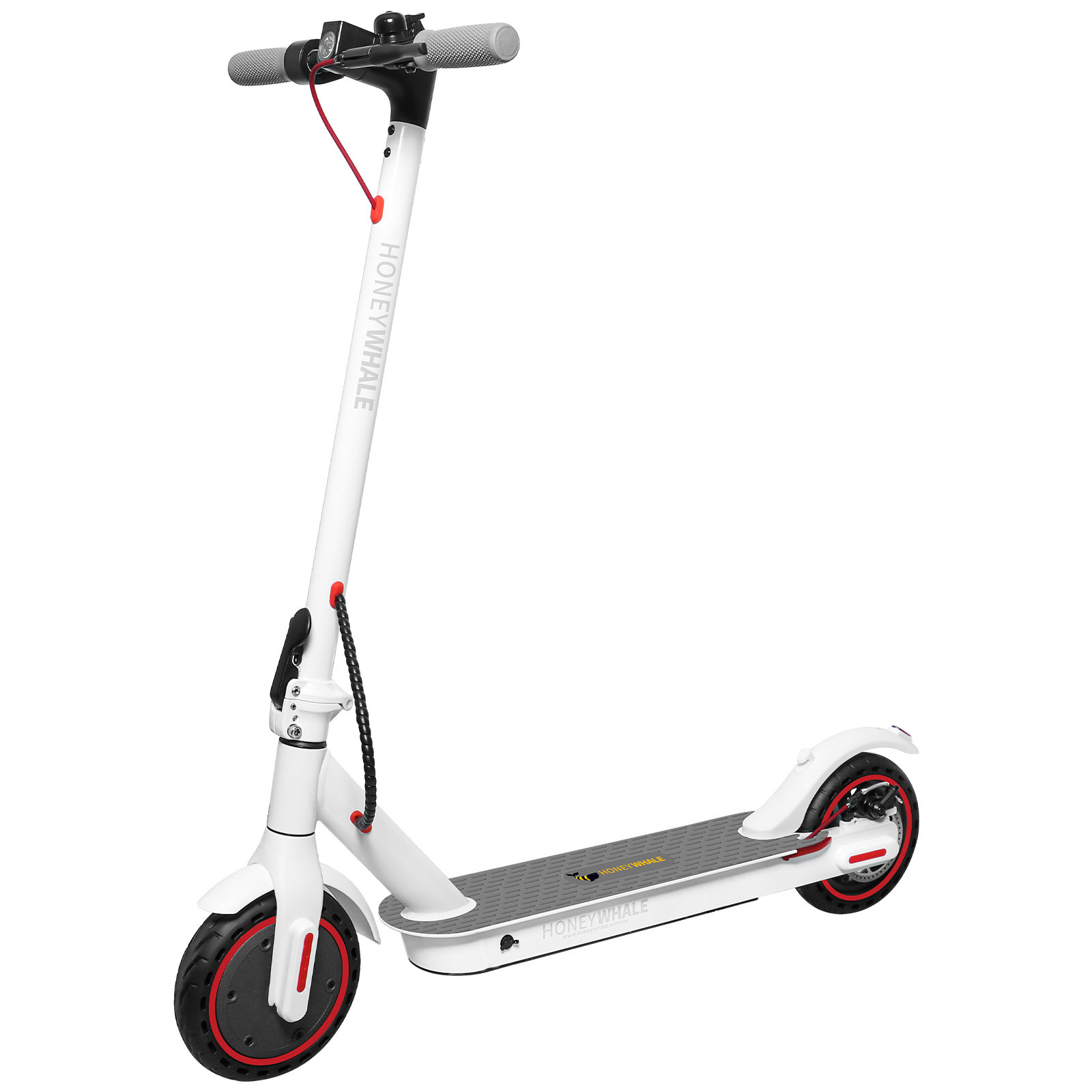 E9 Pro Scooter Eléctrico Plegable Honey Whale color Blanco