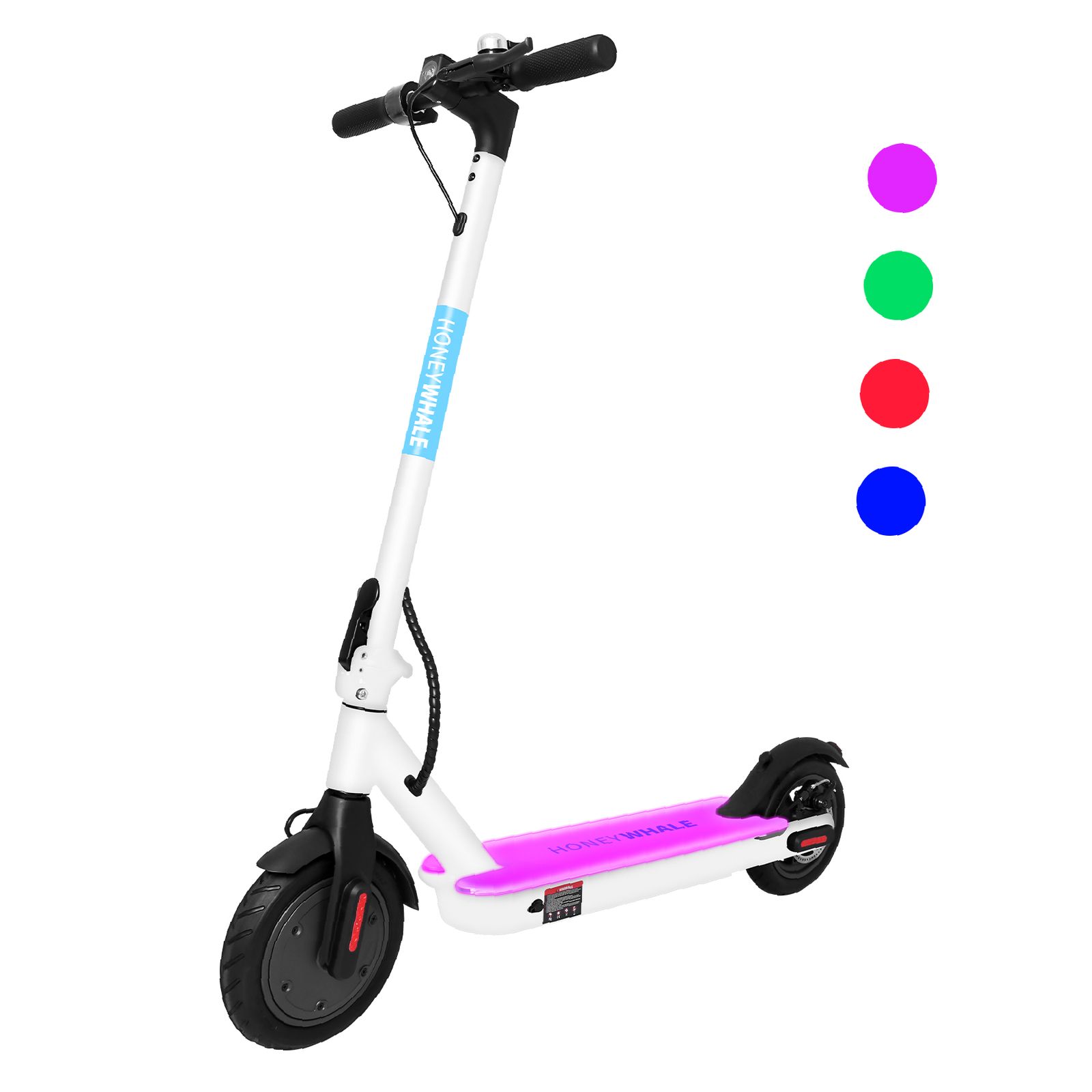 Scooter Eléctrico Honey Whale S2 color Blanco Plegable