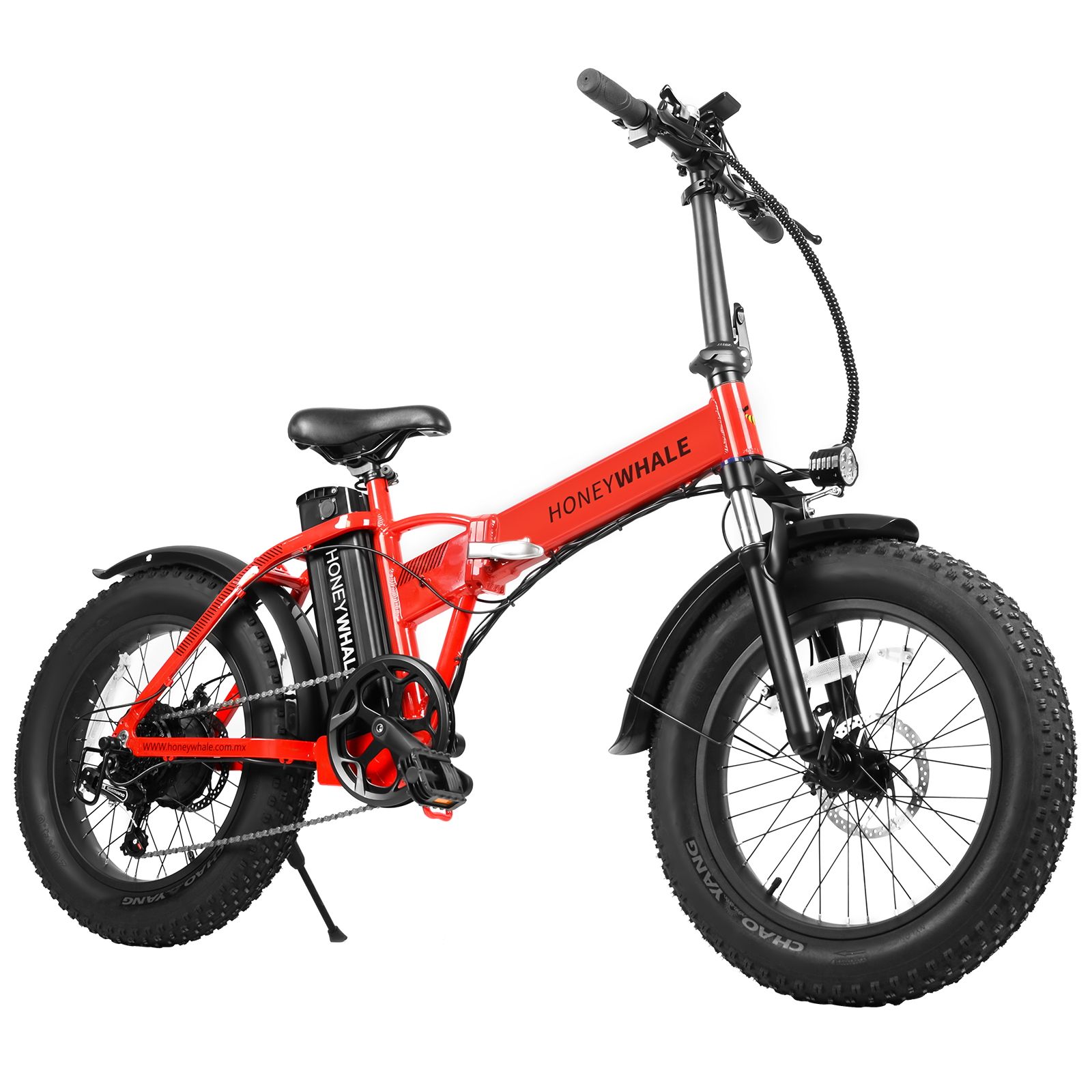 Bicicleta Eléctrica Honey Whale F6 Pro color Rojo Plegable $22,999