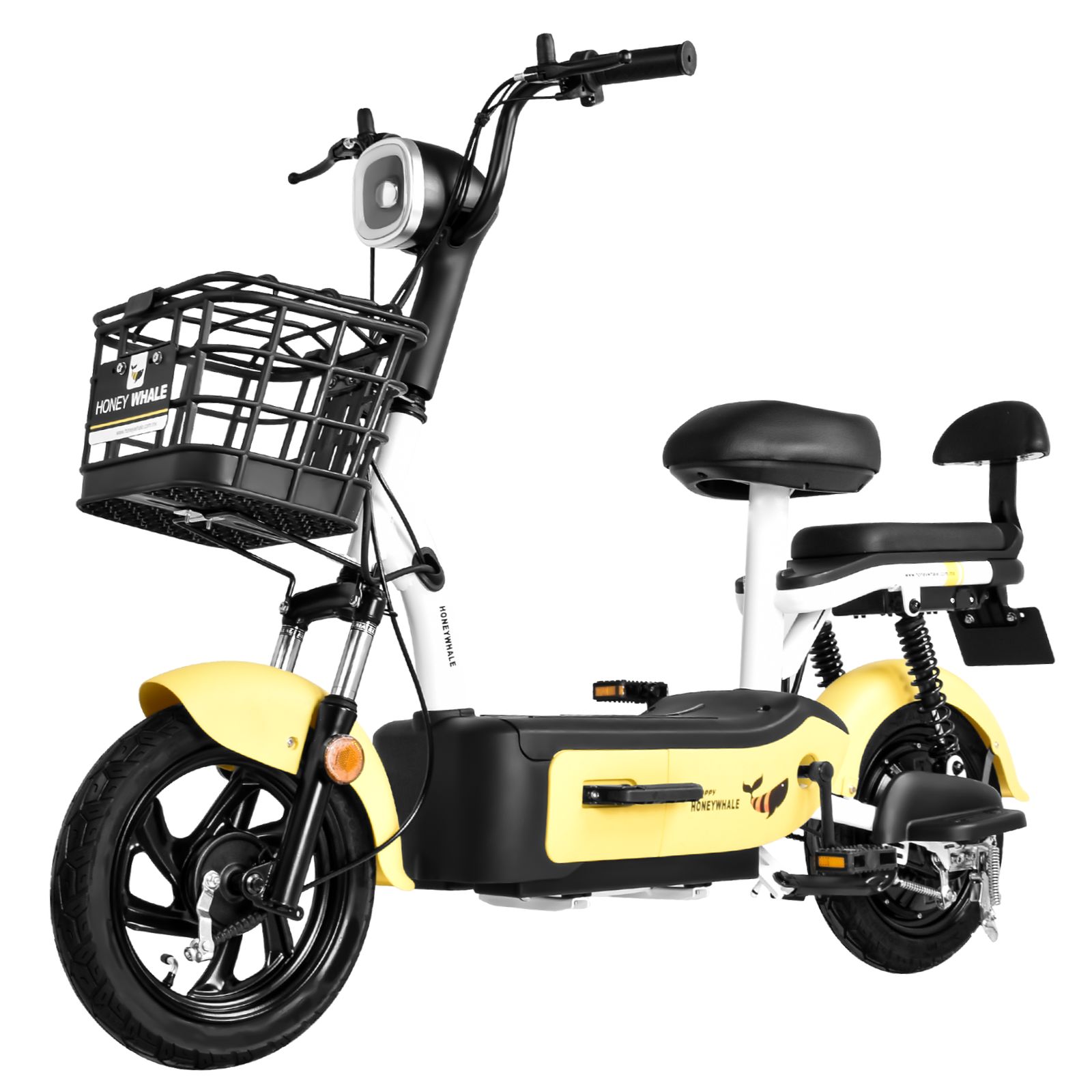 Motobici Eléctrica Honey Whale U1S color Amarillo