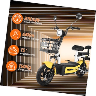 Foto 2 | Motobici Eléctrica Honey Whale U1S color Amarillo