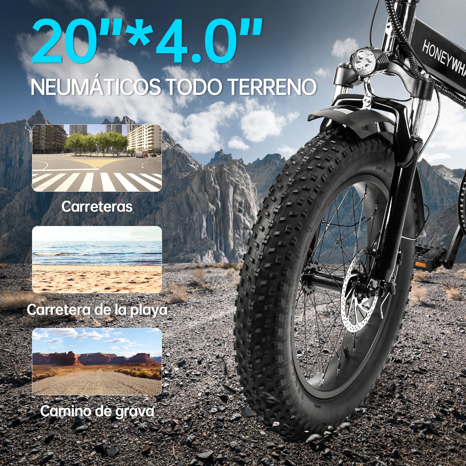 Foto 4 | Bicicleta Eléctrica Plegable Honey Whale F6 Pro color Negro