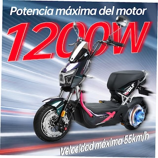 Foto 3 | Motobici Eléctrica Honey Whale ZL Negro/rosa