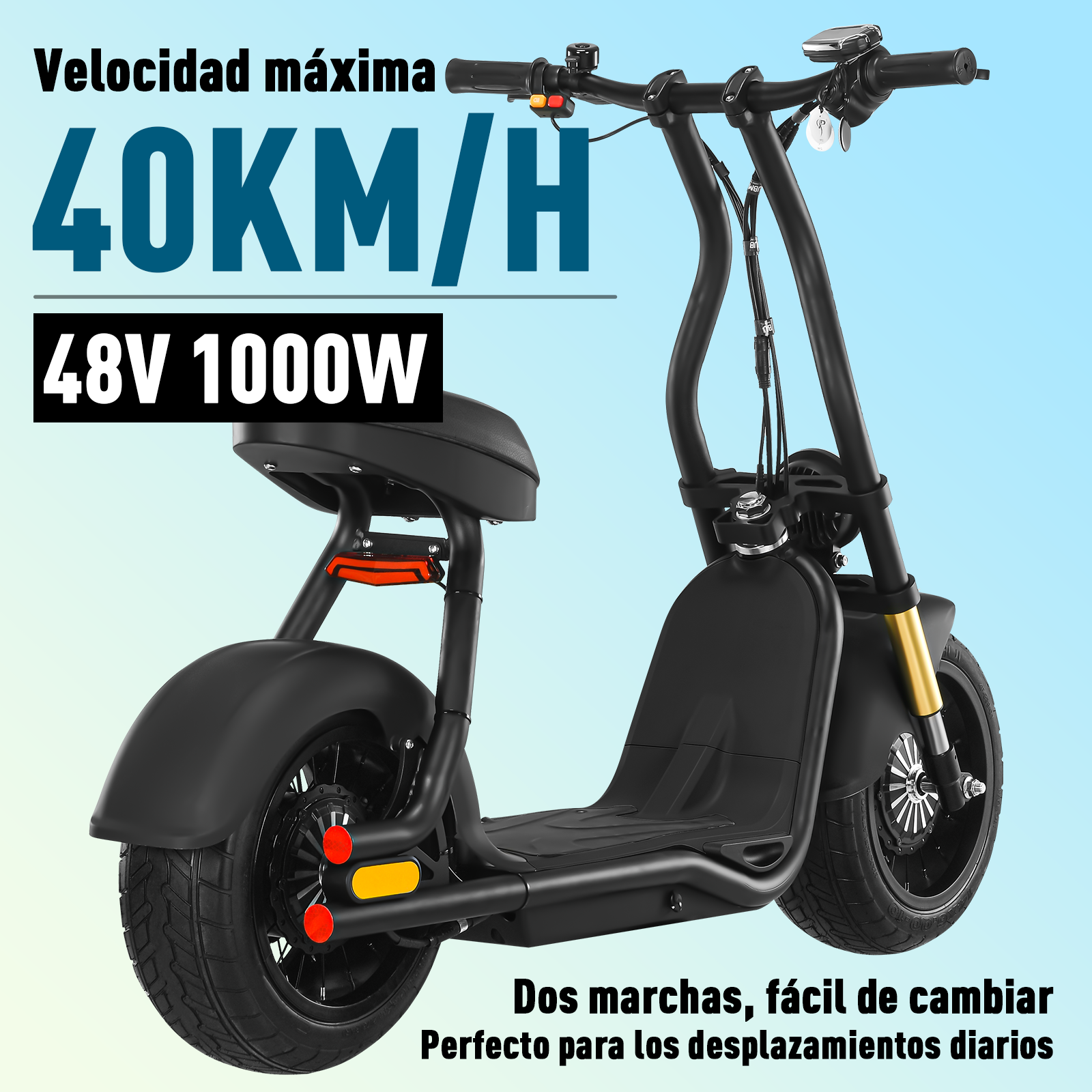 Foto 7 pulgar | Scooter Eléctrico Honey Whale H10 color Negro
