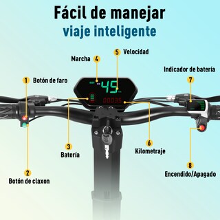 Foto 6 | Scooter Eléctrico Honey Whale Discoverer color Negro