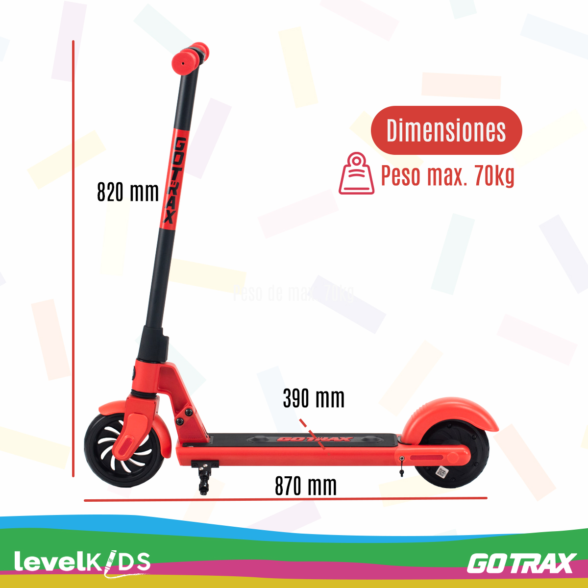 Foto 3 pulgar | Scooter Eléctrico Level Fitness Gotrax Gks 12 km/h 150W para Niños