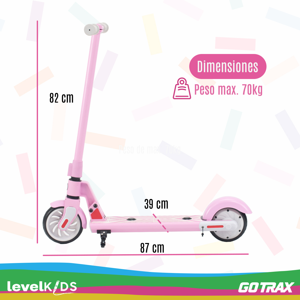 Foto 3 pulgar | Scooter Eléctrico LEVEL FITNESS Gotrax Gks 12 km/h 150W para Niños