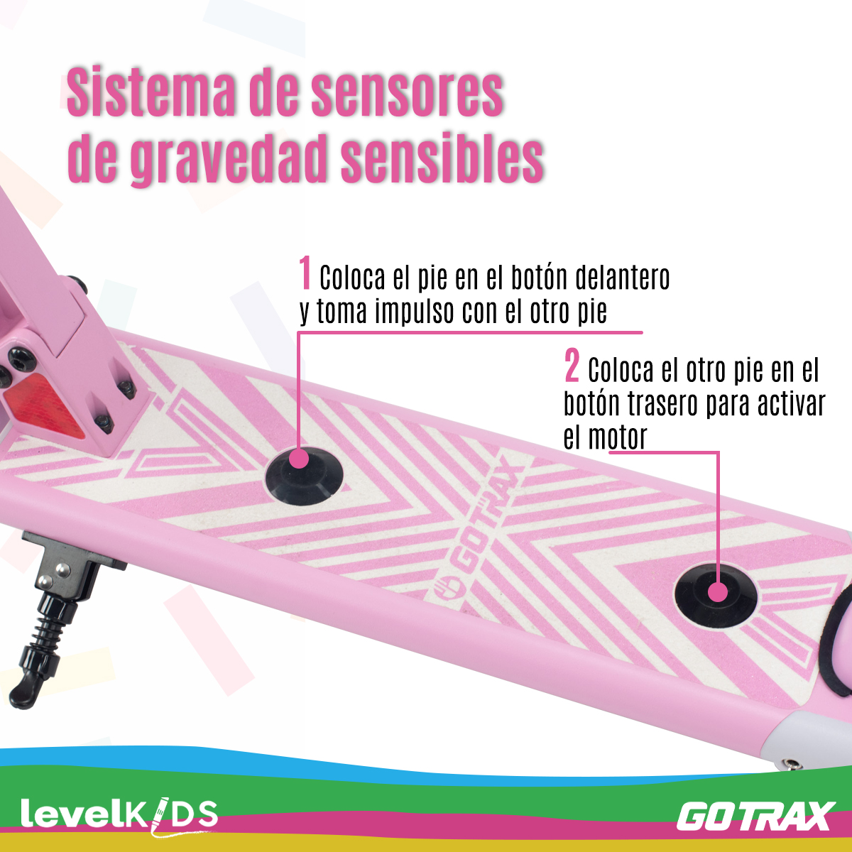 Foto 5 pulgar | Scooter Eléctrico LEVEL FITNESS Gotrax Gks 12 km/h 150W para Niños