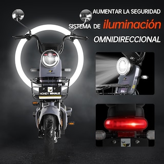 Foto 5 | Motobici Eléctrica Honey Whale KC color Gris Tornasol