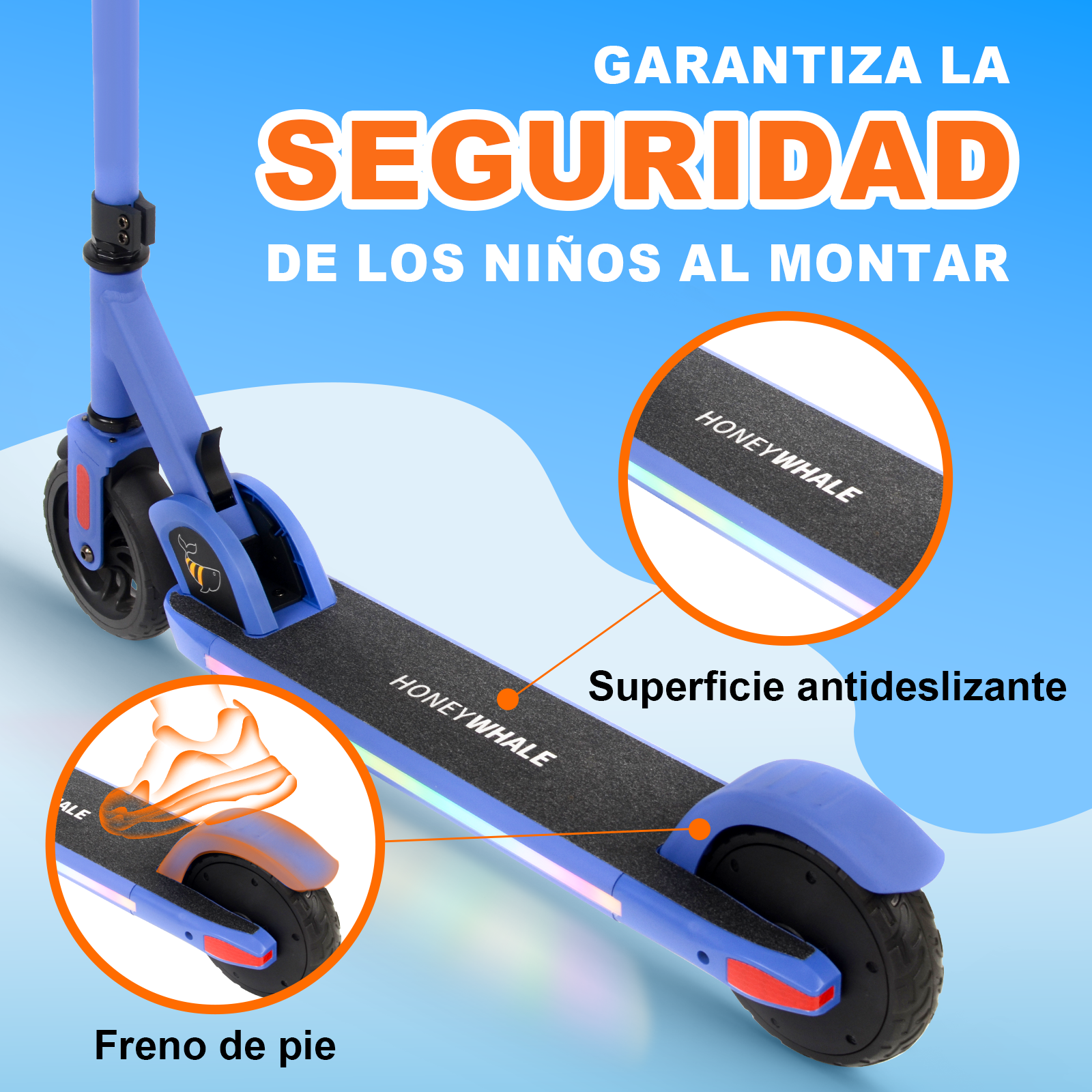 Foto 4 | Scooter Eléctrico Honey Whale E10 Azul