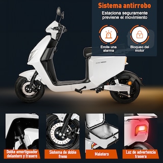 Foto 5 | Motobici Eléctrica Honey Whale I009 Blanco
