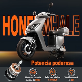 Foto 2 | Motobici Eléctrica Honey Whale I009 Gris