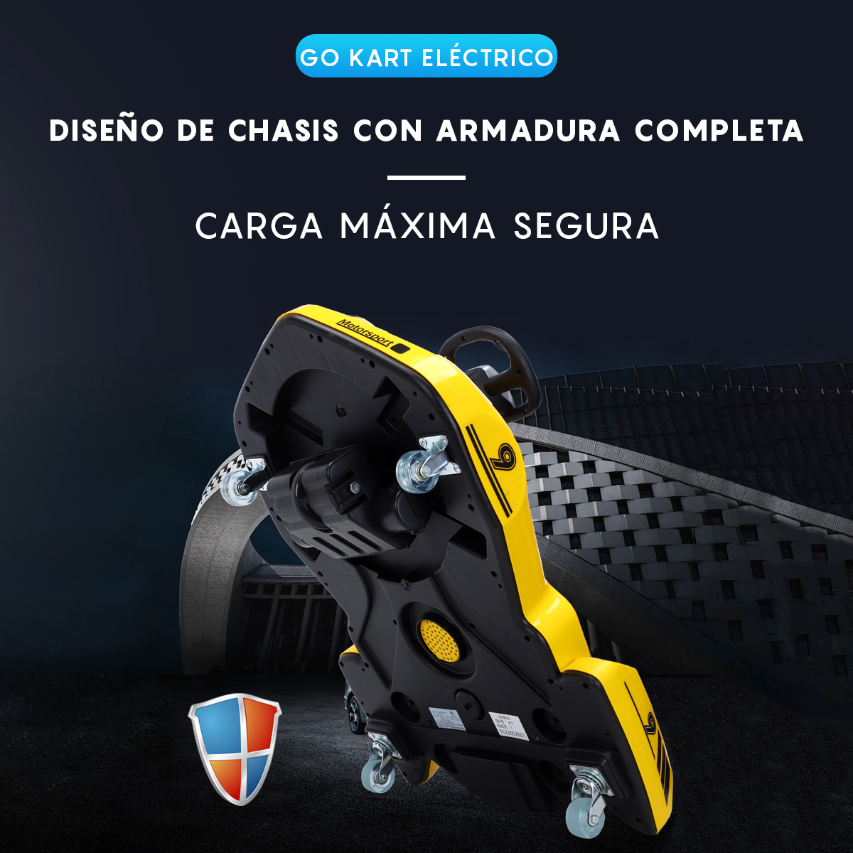 Foto 5 | Go Kart Eléctrico Infantil Honey Whale K1 Rojo