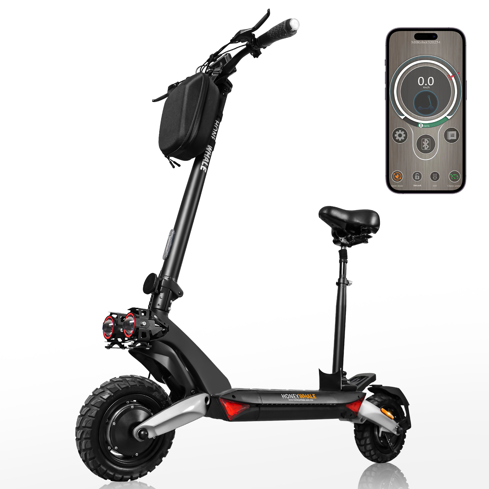 Scooter Eléctrico Honey Whale T8 Gris