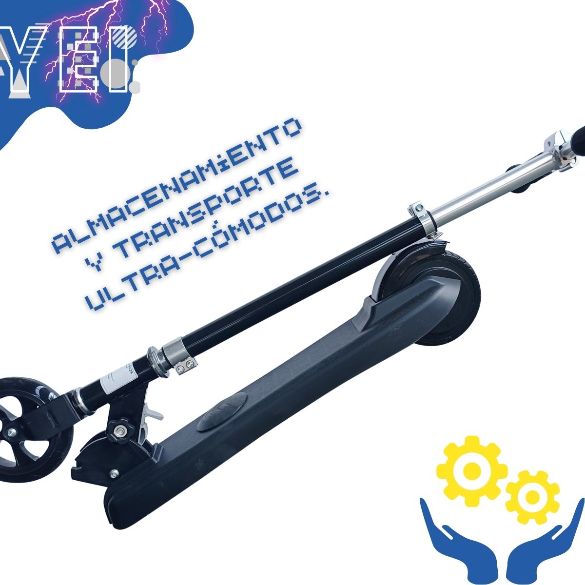 Foto 6 pulgar | Monopatín Scooter Eléctrico Yei YEI-PAEL01BK-50KG 100w color Negro