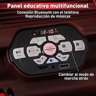 Foto 3 | Montable Electrico A Control Remoto Infantil Honey Whale Bdq-1200 Rojo