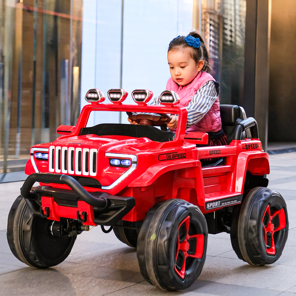 Foto 7 pulgar | Montable Electrico A Control Remoto Infantil Honey Whale Bdq-1200 Rojo