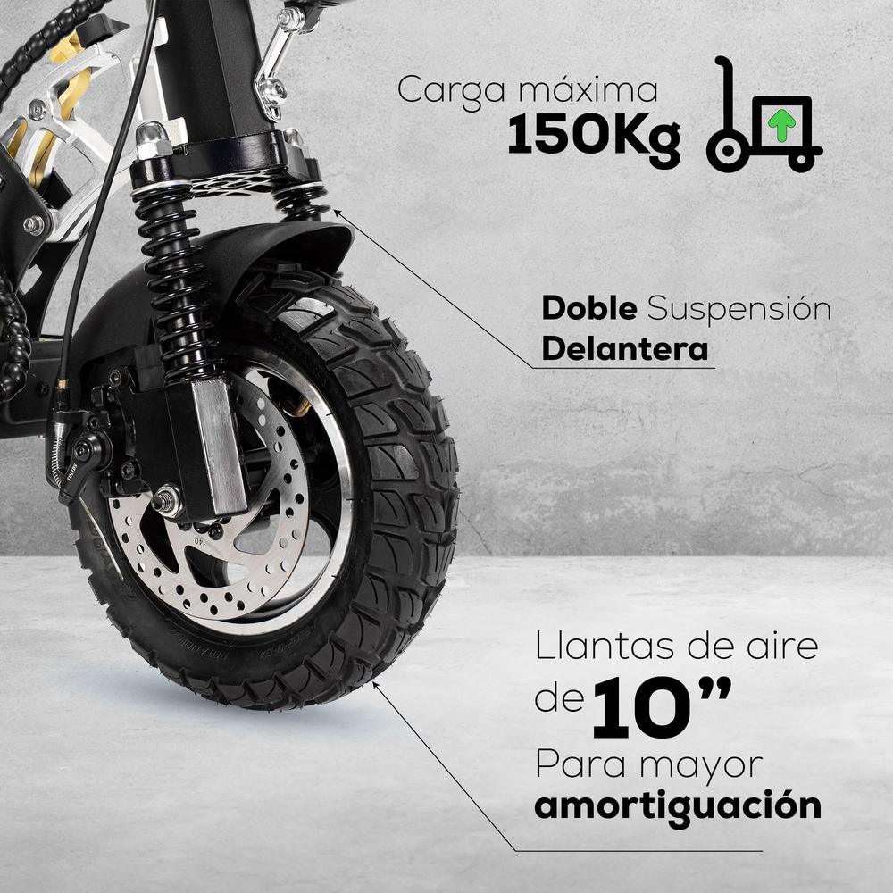 Foto 5 pulgar | Scooter Electrico E Lena 10'' 500w 14.5ah Ipx4 Frenos Disco Con Suspension Chic-s12abe