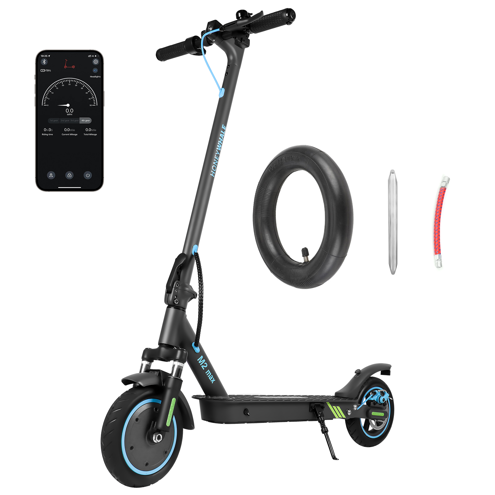 Scooter Eléctrico Honey Whale Smart M2-max Negro