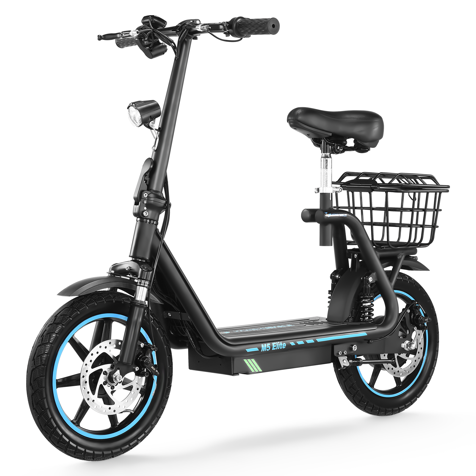 Scooter Eléctrico Plegable Honey Whale M5 Elite Negro