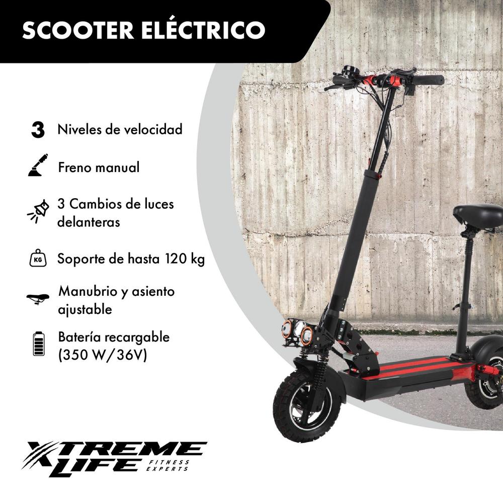 Foto 3 pulgar | Scooter Eléctrico Xtreme Life Negro 500 W