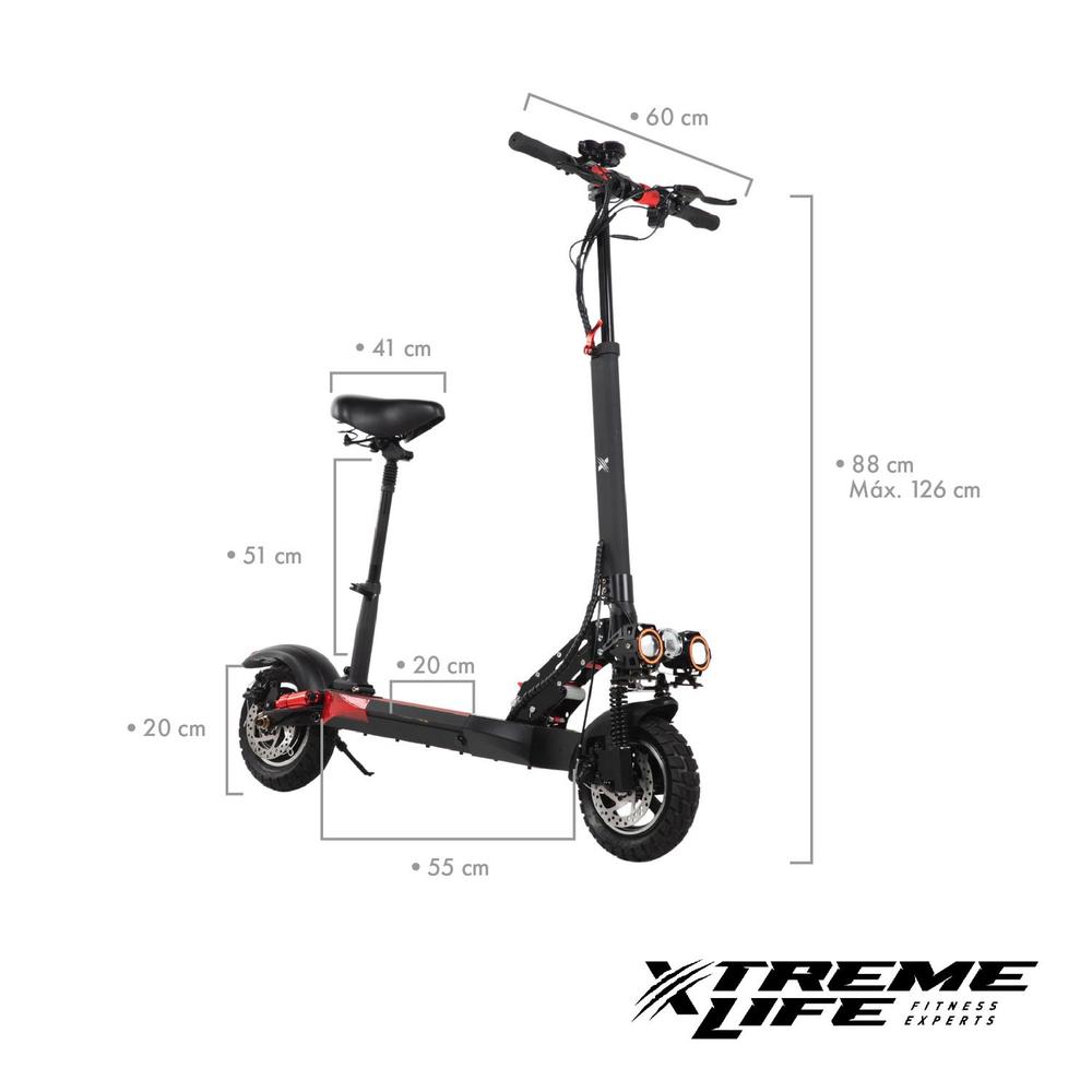 Foto 4 pulgar | Scooter Eléctrico Xtreme Life Negro 500 W