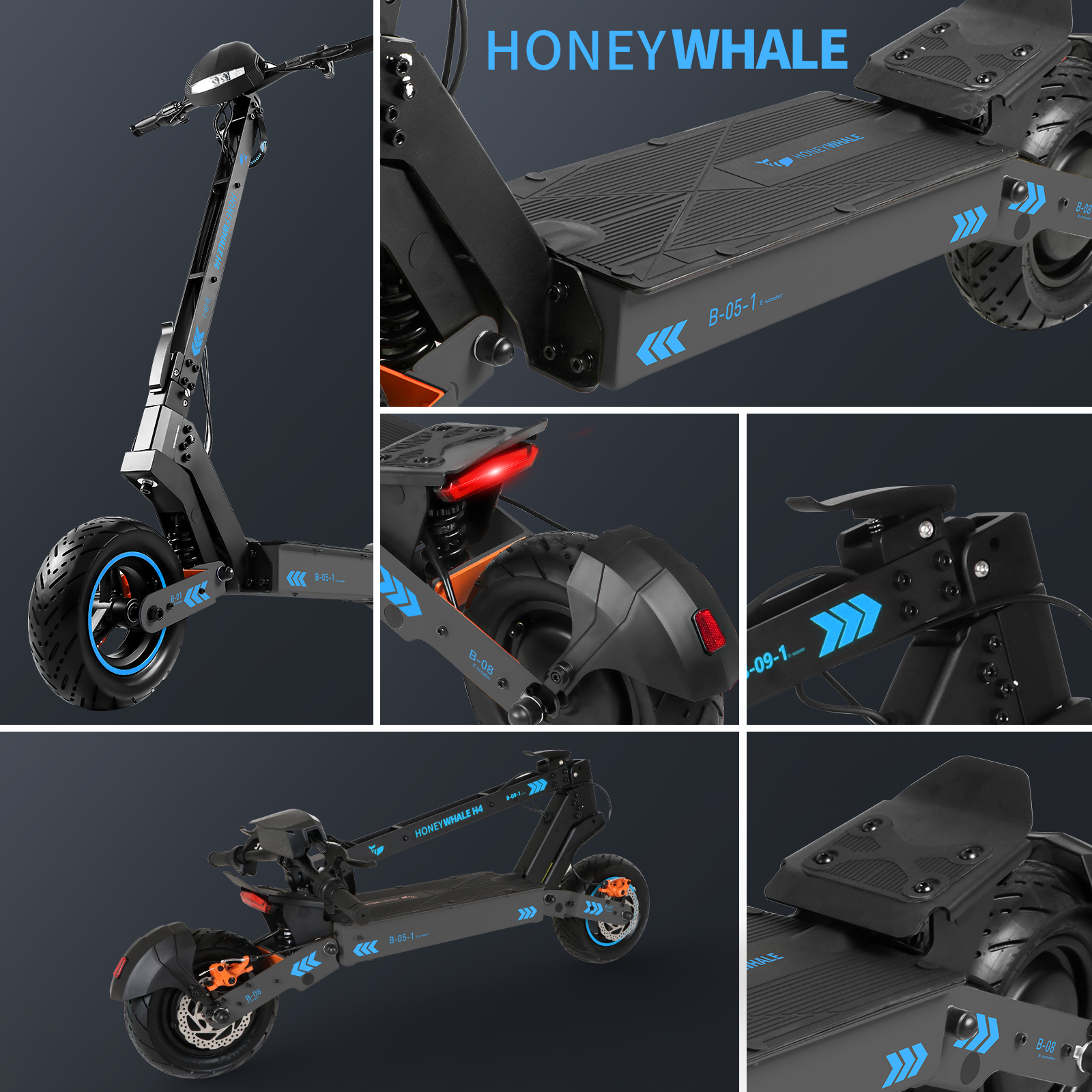 Foto 8 pulgar | Scooter Eléctrico Honey Whale H4 Azul