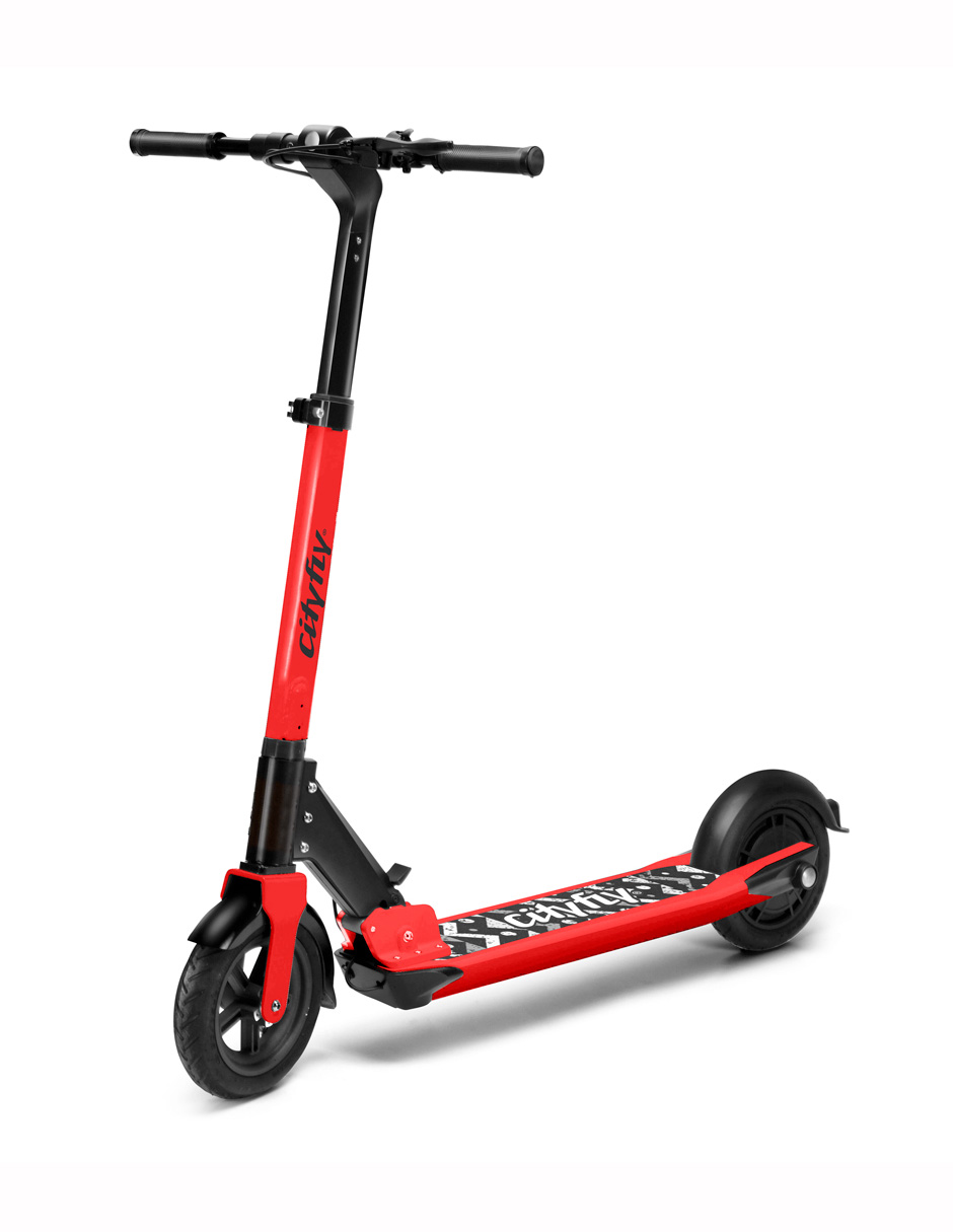 Scooter Eléctrico Cityfly Mambo Rojo Plegable